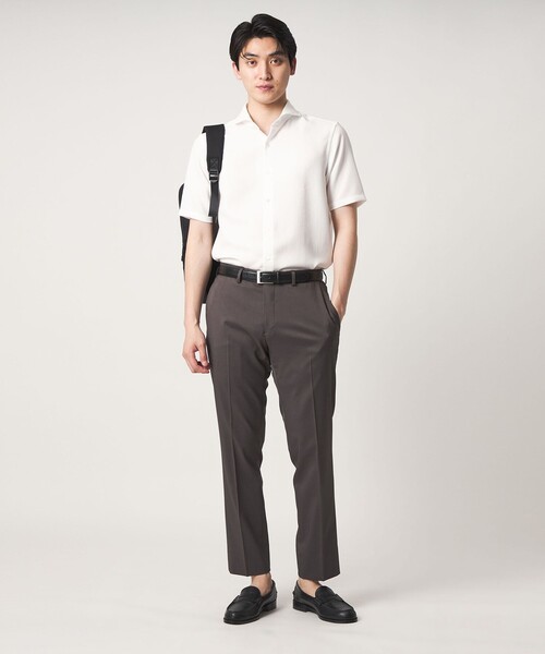 A DAY IN THE LIFE UNITED ARROWS(アデイインザライフユナイテッドアローズ)の「リネンライク スラブ ツイル カッタウェイカラーシャツ-吸水速乾-<A DAY IN THE LIFE>(シャツ/ブラウス・メンズ・ナチュラル/ロイヤルブルー/ホワイト・M/L/XL/S)」の5枚目の写真