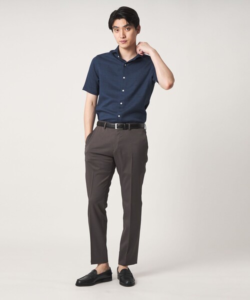 A DAY IN THE LIFE UNITED ARROWS(アデイインザライフユナイテッドアローズ)の「リネンライク スラブ ツイル カッタウェイカラーシャツ-吸水速乾-<A DAY IN THE LIFE>(シャツ/ブラウス・メンズ・ナチュラル/ロイヤルブルー/ホワイト・M/L/XL/S)」の8枚目の写真