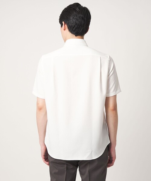 A DAY IN THE LIFE UNITED ARROWS(アデイインザライフユナイテッドアローズ)の「リネンライク スラブ ツイル カッタウェイカラーシャツ-吸水速乾-<A DAY IN THE LIFE>(シャツ/ブラウス・メンズ・ナチュラル/ロイヤルブルー/ホワイト・M/L/XL/S)」の12枚目の写真
