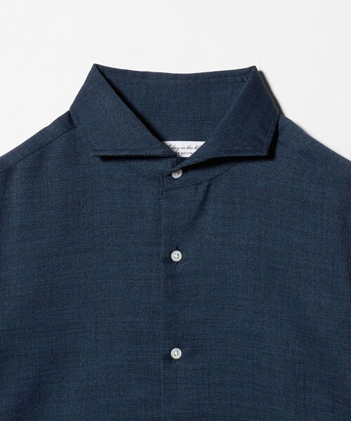 A DAY IN THE LIFE UNITED ARROWS(アデイインザライフユナイテッドアローズ)の「リネンライク スラブ ツイル カッタウェイカラーシャツ-吸水速乾-<A DAY IN THE LIFE>(シャツ/ブラウス・メンズ・ナチュラル/ロイヤルブルー/ホワイト・M/L/XL/S)」の17枚目の写真