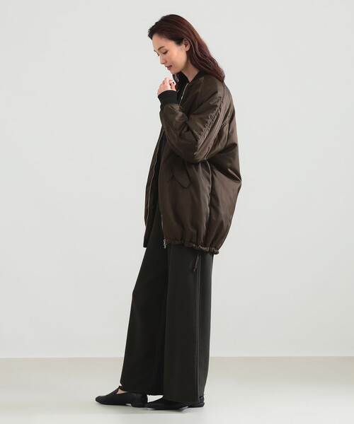 Demi-Luxe BEAMS(デミルクス ビームス)の「TICCA / MA-1 ミドル ブルゾン(MA-1・レディース・ブラウン・ONE SIZE)」の3枚目の写真