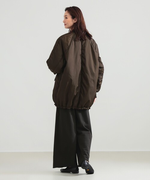 Demi-Luxe BEAMS(デミルクス ビームス)の「TICCA / MA-1 ミドル ブルゾン(MA-1・レディース・ブラウン・ONE SIZE)」の4枚目の写真