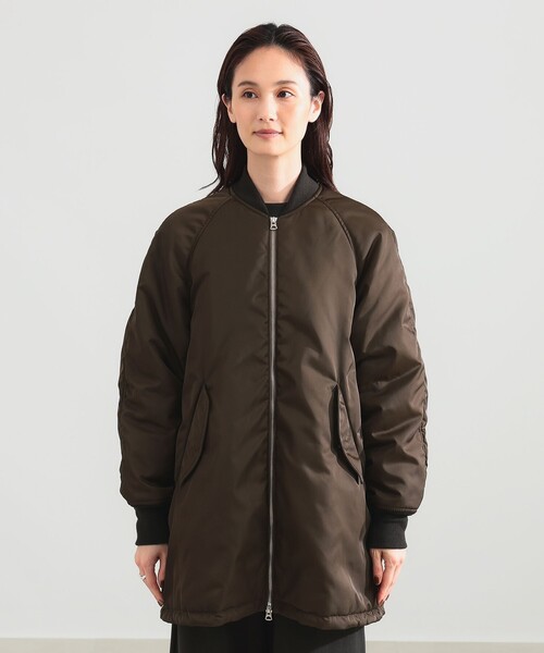 Demi-Luxe BEAMS(デミルクス ビームス)の「TICCA / MA-1 ミドル ブルゾン(MA-1・レディース・ブラウン・ONE SIZE)」の5枚目の写真