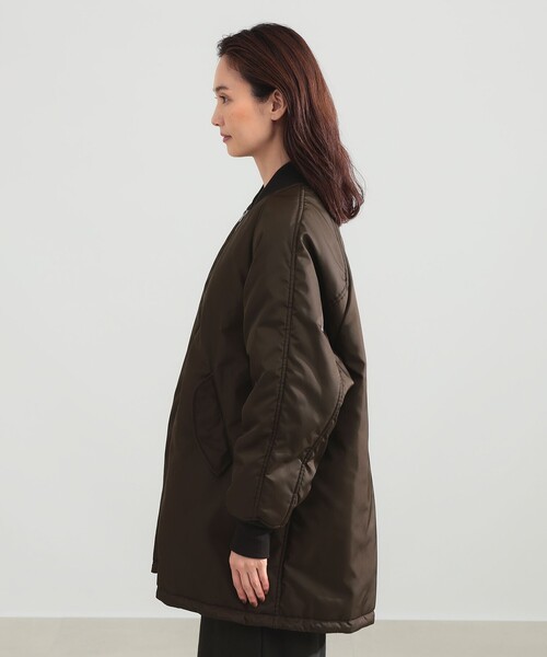 Demi-Luxe BEAMS(デミルクス ビームス)の「TICCA / MA-1 ミドル ブルゾン(MA-1・レディース・ブラウン・ONE SIZE)」の6枚目の写真