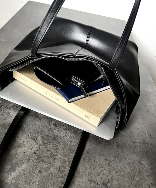 CALIFORNIA OUTFITTERS(カリフォルニア アウトフィッターズ)の「6B5 PUレザー シンプル トート(トートバッグ・メンズ・ブラック・ONESIZE)」の5枚目の写真