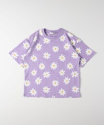 VIVIAN BLUE（ビビアンブルー）の「VIVIAN BLUE(ヴィヴィアンブルー)フラワー総柄Ｔシャツ（Tシャツ/カットソー）」