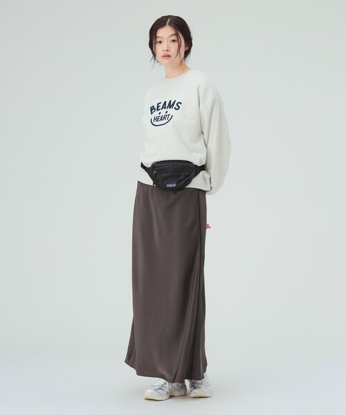 BEAMS HEART(ビームスハート)の「サテン フレア スカート(スカート・レディース・ブラウン/チャコールグレー/ホワイト系その他5・FREE)」の8枚目の写真