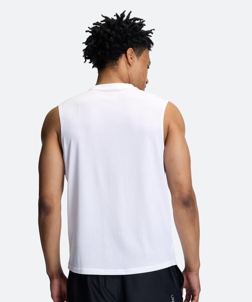 UNDER ARMOUR（アンダーアーマー）の「UAアーマードライ スリーブレス シャツ（トレーニング/メンズ）（タンクトップ・メンズ・ホワイト・S/L/M/2XL/XL）」の2枚目の写真