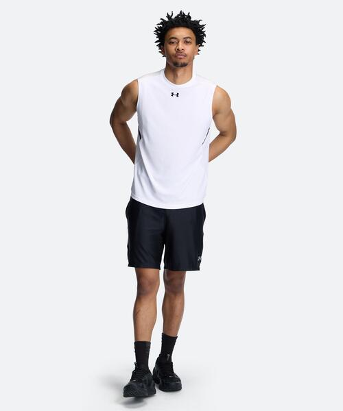 UNDER ARMOUR（アンダーアーマー）の「UAアーマードライ スリーブレス シャツ（トレーニング/メンズ）（タンクトップ・メンズ・ホワイト・S/L/M/2XL/XL）」の3枚目の写真