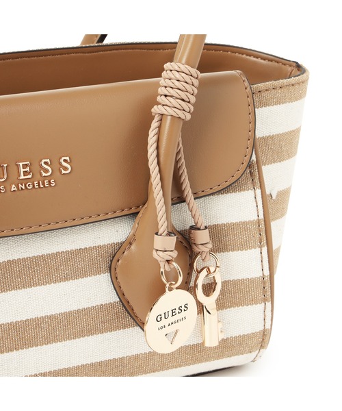 Guess（ゲス）の「TABI Satchel ショルダーバッグ（ショルダーバッグ・レディース・ネイビー/ナチュラル・ONE SIZE）」の7枚目の写真