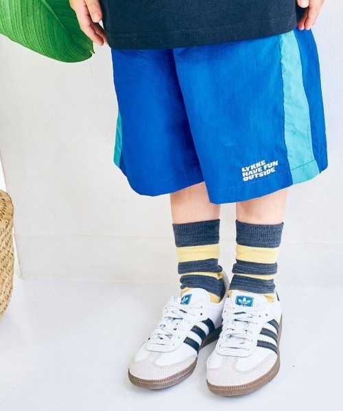 LYKKE(リッケ)の「ナイロン切替えハーフパンツ(その他パンツ・キッズ・ブラック/ブルー/ピンク/グリーン・90/110/100/120/150/140/130)」の3枚目の写真