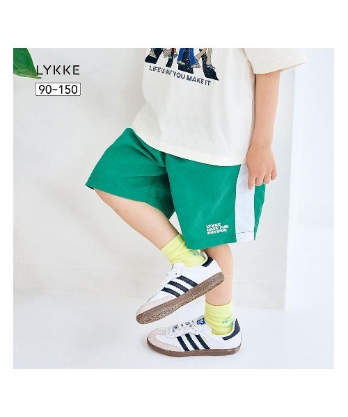 LYKKE(リッケ)の「ナイロン切替えハーフパンツ(その他パンツ・キッズ・ブラック/ブルー/ピンク/グリーン・90/110/100/120/150/140/130)」の5枚目の写真