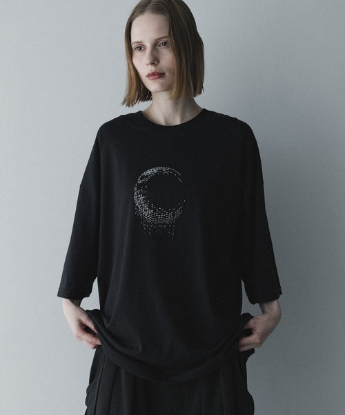 remer（リメール）の「ルーズオーバーサイズグラフィックT / loose oversized graphic Tee〈shadow moon〉（Tシャツ/カットソー・メンズ・ブラック・SMALL/LARGE/X-SMALL/MEDIUM）」の4枚目の写真