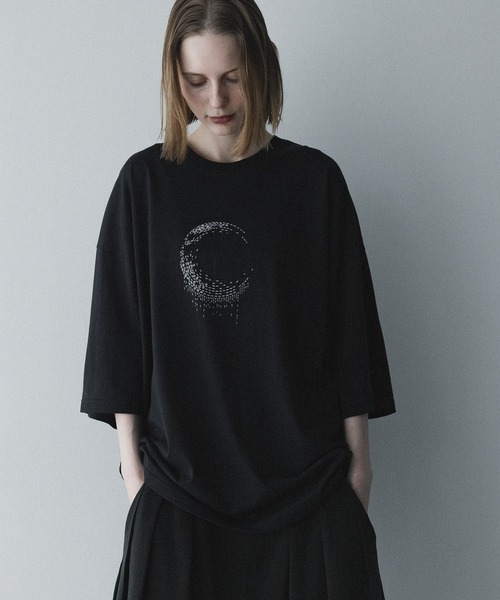 remer（リメール）の「ルーズオーバーサイズグラフィックT / loose oversized graphic Tee〈shadow moon〉（Tシャツ/カットソー・メンズ・ブラック・SMALL/LARGE/X-SMALL/MEDIUM）」の3枚目の写真