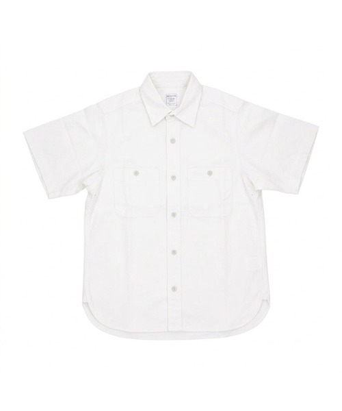 BACKYARD FAMILY(バックヤードファミリー)の「HOUSTON OX SS WORK SHIRT(シャツ/ブラウス・メンズ・ブラック/ホワイト/ネイビー・15.5/16.5/18.5/17.5)」の2枚目の写真