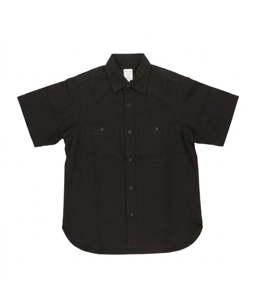 BACKYARD FAMILY(バックヤードファミリー)の「HOUSTON OX SS WORK SHIRT(シャツ/ブラウス・メンズ・ブラック/ホワイト/ネイビー・15.5/16.5/18.5/17.5)」の1枚目の写真