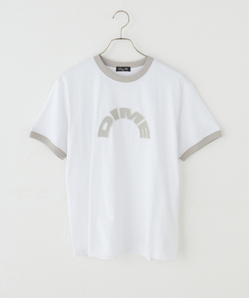 DIME(ダイム)の「【Dime/ダイム】 ARCH RINGER T-SHIRT(Tシャツ/カットソー・レディース・ホワイト/ネイビー/ブラウン・SMALL)」の1枚目の写真