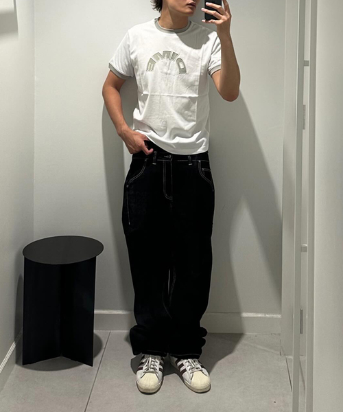 DIME(ダイム)の「【Dime/ダイム】 ARCH RINGER T-SHIRT(Tシャツ/カットソー・レディース・ホワイト/ネイビー/ブラウン・SMALL)」の16枚目の写真