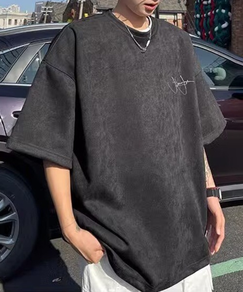 KELVIN(ケルヴァン)の「Signature Loose Tee シグネチャールーズTシャツ(Tシャツ/カットソー・メンズ・ホワイト/ブラック/カーキ・FREE)」の1枚目の写真