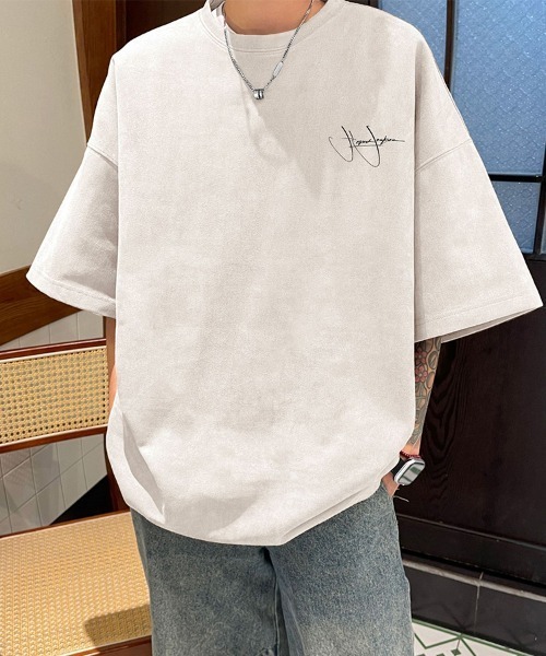 KELVIN(ケルヴァン)の「Signature Loose Tee シグネチャールーズTシャツ(Tシャツ/カットソー・メンズ・ホワイト/ブラック/カーキ・FREE)」の7枚目の写真