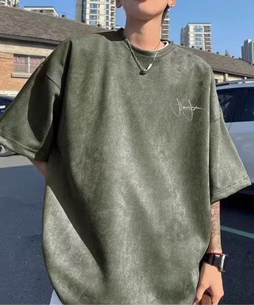 KELVIN(ケルヴァン)の「Signature Loose Tee シグネチャールーズTシャツ(Tシャツ/カットソー・メンズ・ホワイト/ブラック/カーキ・FREE)」の8枚目の写真