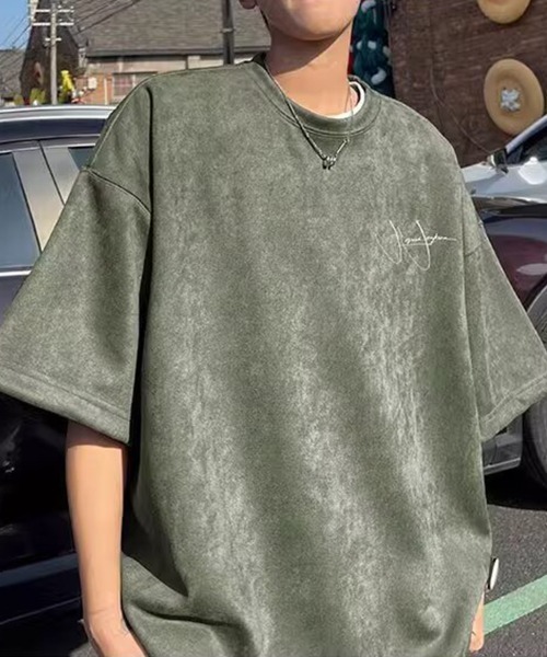 KELVIN(ケルヴァン)の「Signature Loose Tee シグネチャールーズTシャツ(Tシャツ/カットソー・メンズ・ホワイト/ブラック/カーキ・FREE)」の9枚目の写真