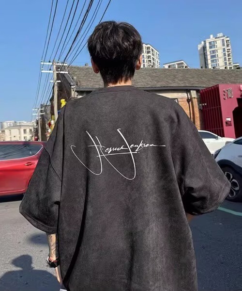 KELVIN(ケルヴァン)の「Signature Loose Tee シグネチャールーズTシャツ(Tシャツ/カットソー・メンズ・ホワイト/ブラック/カーキ・FREE)」の12枚目の写真
