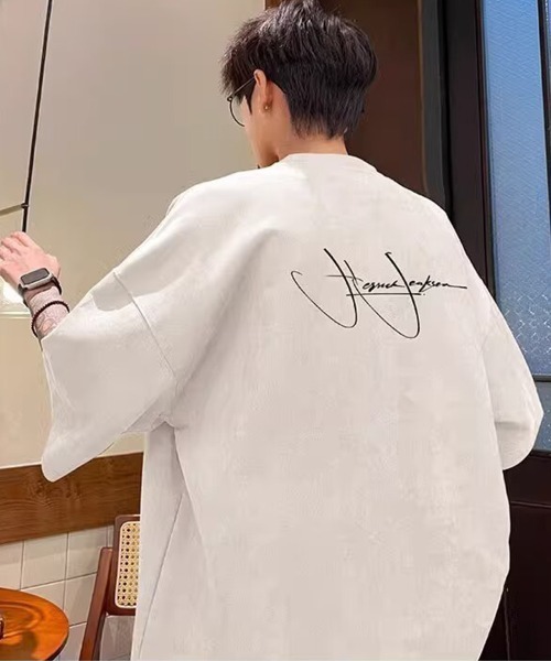 KELVIN(ケルヴァン)の「Signature Loose Tee シグネチャールーズTシャツ(Tシャツ/カットソー・メンズ・ホワイト/ブラック/カーキ・FREE)」の14枚目の写真