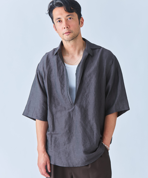 EDIFICE（エディフィス）の「ヴァルーズ シャツ（シャツ/ブラウス・メンズ・チャコールグレー・MEDIUM/LARGE）」の4枚目の写真