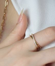 【BILAN】(金属アレルギー軽減)Twist Shine Ring/ツイストシャインリング