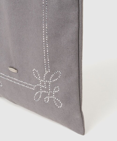 STUDIOUS(ステュディオス)の「【tanakadaisuke/タナカダイスケ】Rhinestone frame tote bag/ラインストーンフレームトートバッグ(トートバッグ・レディース・グレー・FREE)」の2枚目の写真