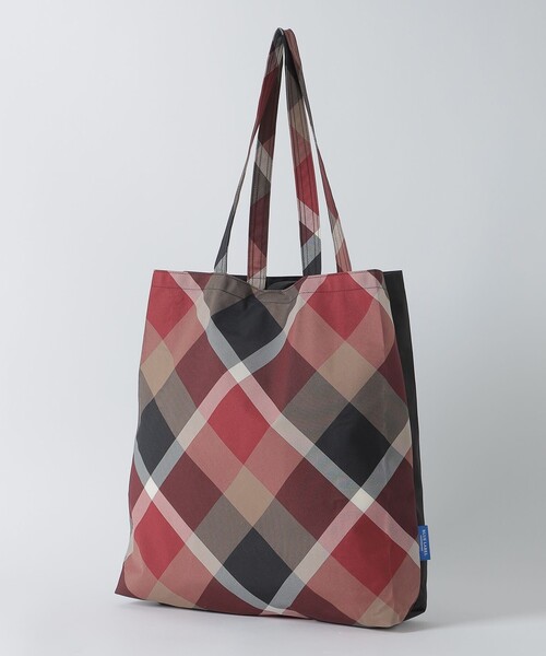 BLUE LABEL CRESTBRIDGE（ブルーレーベルクレストブリッジ）の「パーシャルクレストブリッジチェックエコバッグ（ショルダーバッグ・レディース・ブラック/ダークネイビー/パープル・FREE）」の2枚目の写真