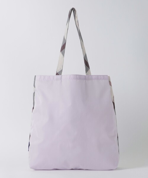 BLUE LABEL CRESTBRIDGE（ブルーレーベルクレストブリッジ）の「パーシャルクレストブリッジチェックエコバッグ（ショルダーバッグ・レディース・ブラック/ダークネイビー/パープル・FREE）」の14枚目の写真