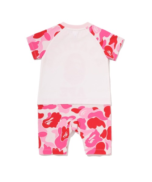 A BATHING APE(アベイシングエイプ)の「ABC CAMO BIG COLLEGE ROMPERS(ロンパース・キッズ・ブルー/ピンク/グリーン・70/80)」の5枚目の写真