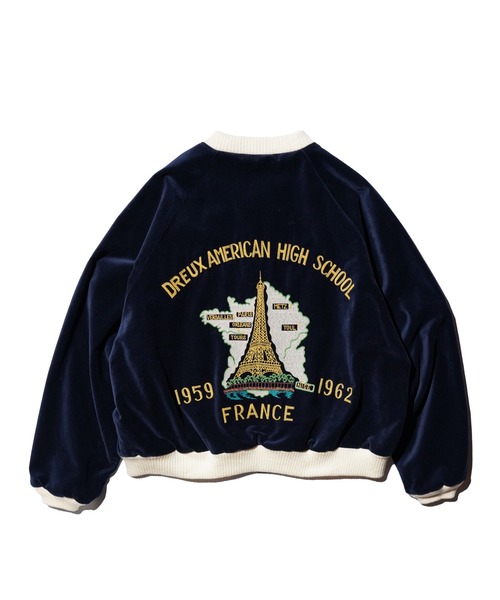 THRIFTY LOOK(スリフティールック)の「THRIFTY LOOK / スリフティールック FRANCE SOUVENIR BLOUSON フランス スーベニア ブルゾン(ブルゾン・メンズ・ネイビー/ブラック系その他/ブラック・SMALL/MEDIUM/LARGE)」の2枚目の写真