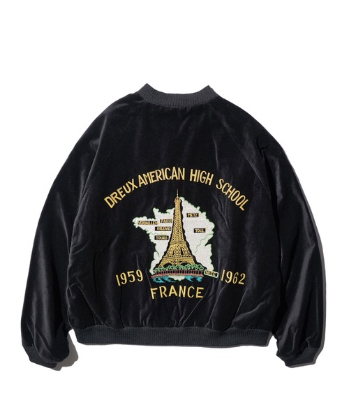 THRIFTY LOOK(スリフティールック)の「THRIFTY LOOK / スリフティールック FRANCE SOUVENIR BLOUSON フランス スーベニア ブルゾン(ブルゾン・メンズ・ネイビー/ブラック系その他/ブラック・SMALL/MEDIUM/LARGE)」の3枚目の写真