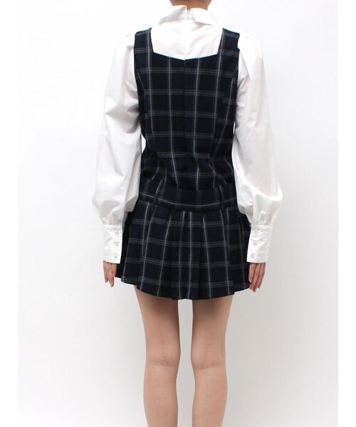 jouetie(ジュエティ)の「スクエアネックプリーツミニワンピース(ワンピース・レディース・グリーン/ネイビー/ボルドー・FREE)」の20枚目の写真