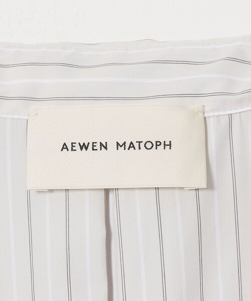 AEWEN MATOPH(イウエン マトフ)の「<AEWEN MATOPH>ストライプ ボウタイ ポケット シャツ(シャツ/ブラウス・レディース・ベージュ/ライトブルー・FREE)」の11枚目の写真