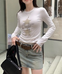 スターグラフィック配色ステッチタイトロンT