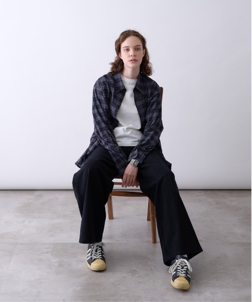 Perushu(ペルーシュ)の「OMBRE CHECK DAMAGE SHIRT/オンブレチェックダメージシャツ(シャツ/ブラウス・メンズ・ボルドー/ダークネイビー/ブラック・MEDIUM/LARGE)」の15枚目の写真