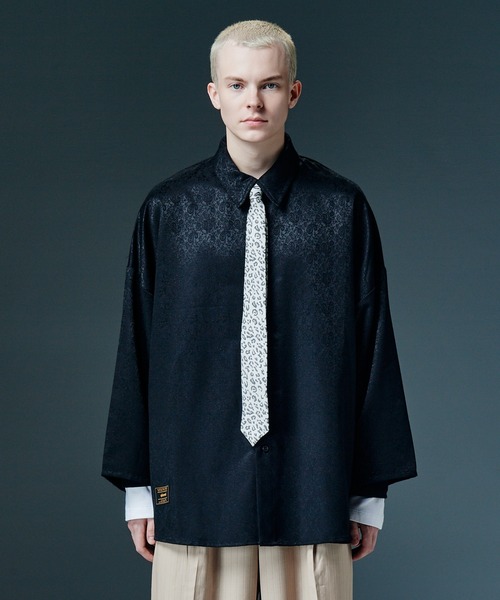 glamb(グラム)の「Baggy Sleeves Shirt / バギースリーブシャツ(シャツ/ブラウス・メンズ・ブラック/ライトブルー・S/M/L)」の4枚目の写真