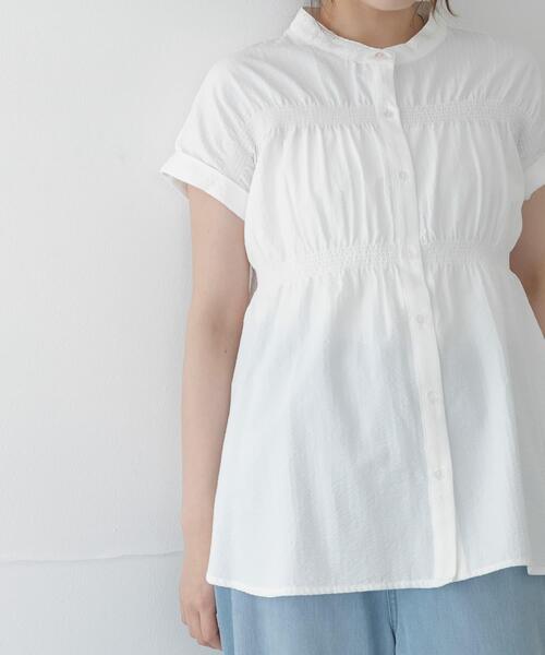 URBAN RESEARCH Sonny Label(アーバンリサーチサニーレーベル)の「バンドカラーシャーリングブラウス(シャツ/ブラウス・レディース・ミント/ブルー/オフホワイト・FREE)」の20枚目の写真