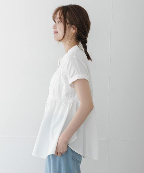 URBAN RESEARCH Sonny Label(アーバンリサーチサニーレーベル)の「バンドカラーシャーリングブラウス(シャツ/ブラウス・レディース・ミント/ブルー/オフホワイト・FREE)」の21枚目の写真