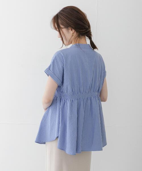 URBAN RESEARCH Sonny Label(アーバンリサーチサニーレーベル)の「バンドカラーシャーリングブラウス(シャツ/ブラウス・レディース・ミント/ブルー/オフホワイト・FREE)」の12枚目の写真