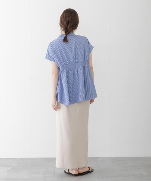 URBAN RESEARCH Sonny Label(アーバンリサーチサニーレーベル)の「バンドカラーシャーリングブラウス(シャツ/ブラウス・レディース・ミント/ブルー/オフホワイト・FREE)」の13枚目の写真