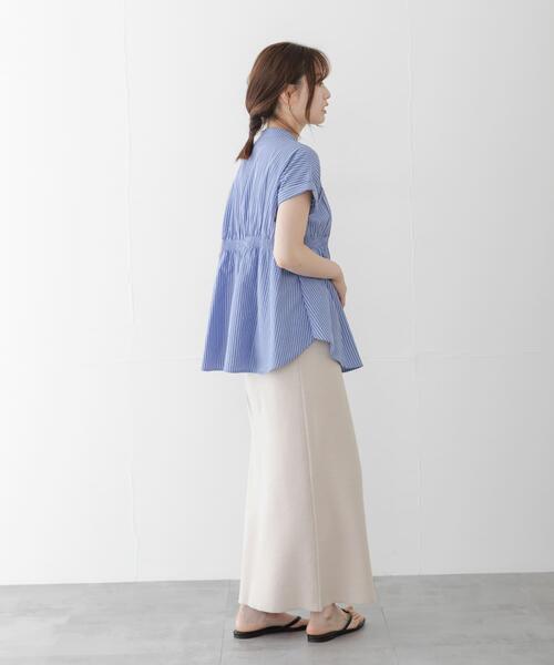 URBAN RESEARCH Sonny Label(アーバンリサーチサニーレーベル)の「バンドカラーシャーリングブラウス(シャツ/ブラウス・レディース・ミント/ブルー/オフホワイト・FREE)」の14枚目の写真