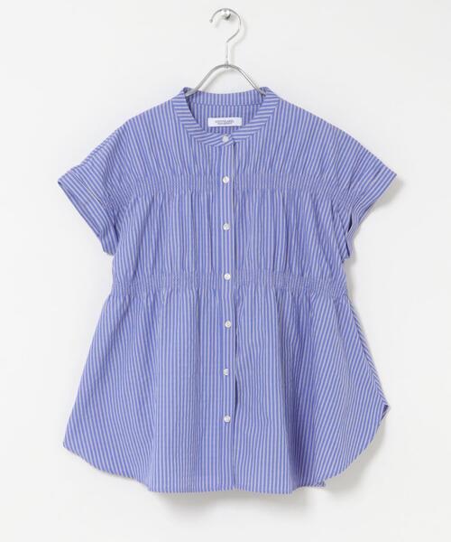 URBAN RESEARCH Sonny Label(アーバンリサーチサニーレーベル)の「バンドカラーシャーリングブラウス(シャツ/ブラウス・レディース・ミント/ブルー/オフホワイト・FREE)」の16枚目の写真