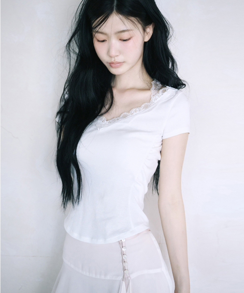 REISE MIYA（レイズミヤ）の「リリー ホルターネック レーストップ [ホワイト]（Tシャツ/カットソー・レディース・その他・SMALL/MEDIUM）」の7枚目の写真