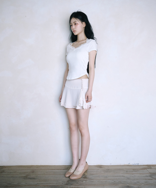REISE MIYA（レイズミヤ）の「リリー ホルターネック レーストップ [ホワイト]（Tシャツ/カットソー・レディース・その他・SMALL/MEDIUM）」の4枚目の写真
