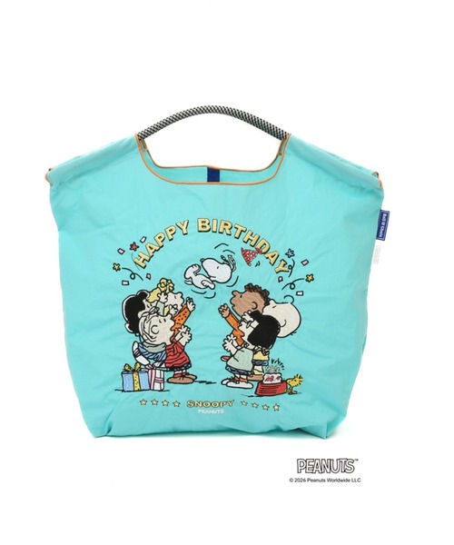 Ball&Chain(ボールアンドチェーン)の「Ball&Chain(ボールアンドチェーン) HB SNOOPY/Mサイズ(トートバッグ・レディース・ブルー系その他3/ブラック・F)」の2枚目の写真